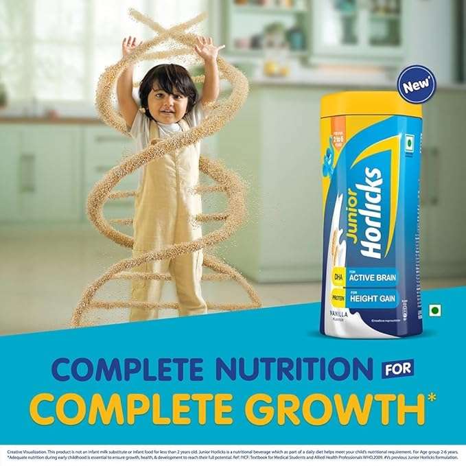 Junior Horlicks VANILLA 500g Jar - Image 3