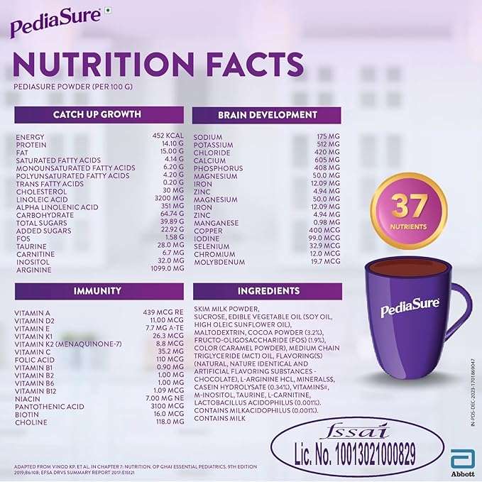 Pedia Sure CHOCOLATE 375g Refill - Image 5