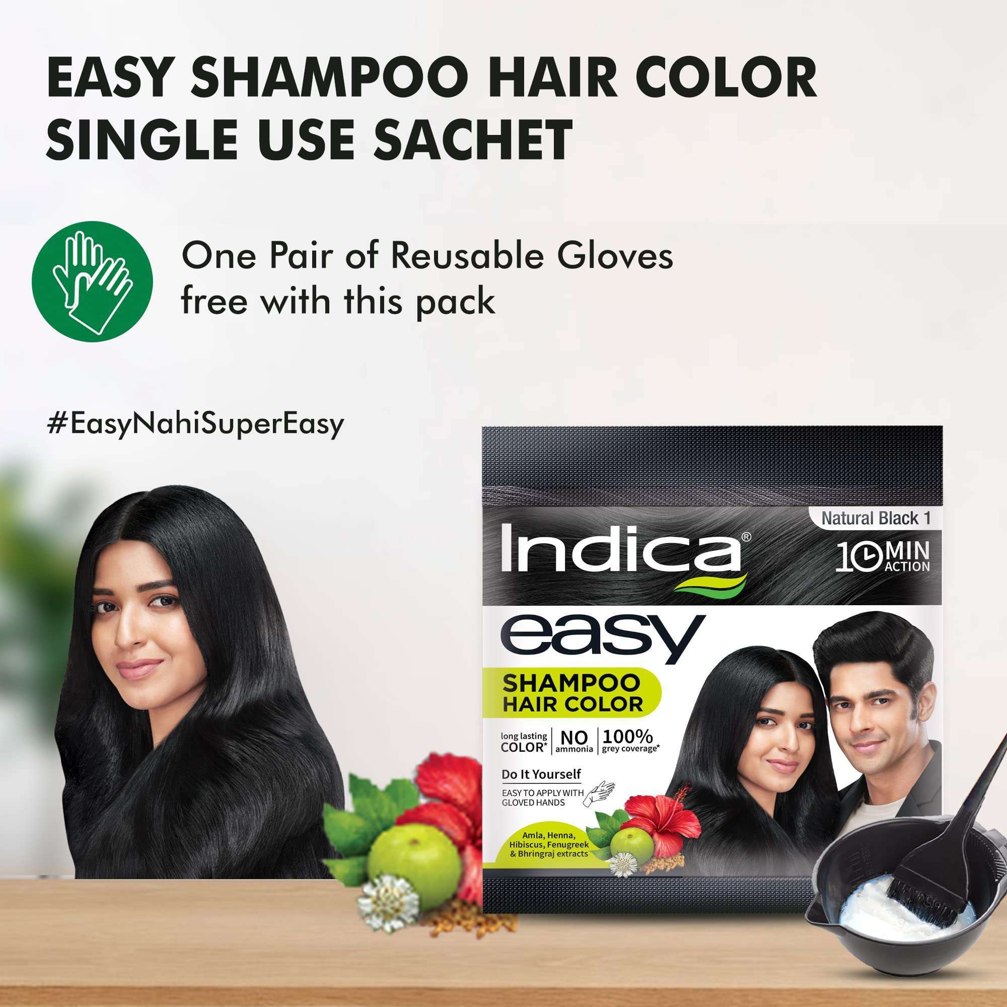 Indica Easy Shampoo Hair Colour 18ml - Image 4