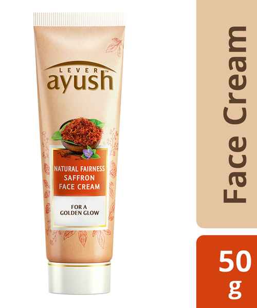 Lever Ayush Natural Glow Saffron Face Cream 50g - Image 2