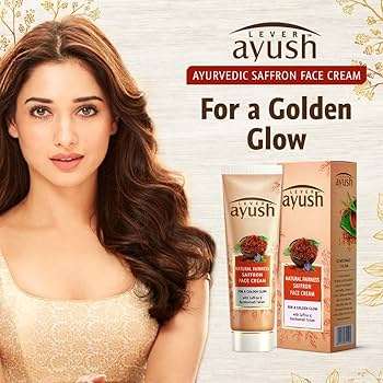 Lever Ayush Natural Glow Saffron Face Cream 50g - Image 4