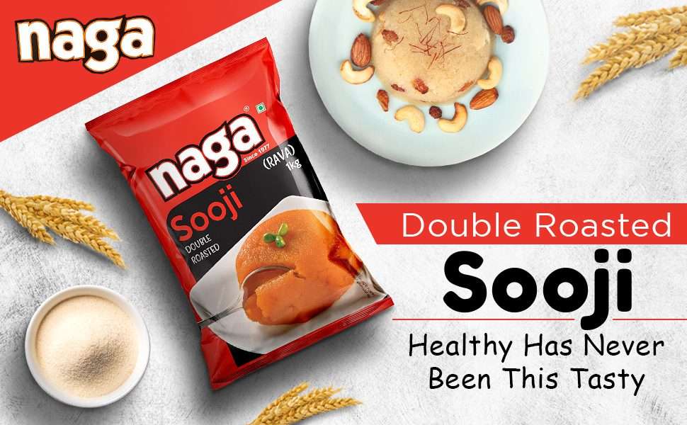 Naga Double Roasted Rava 1kg - Image 3