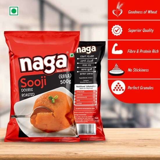 Naga Double Roasted Rava 200g - Image 3