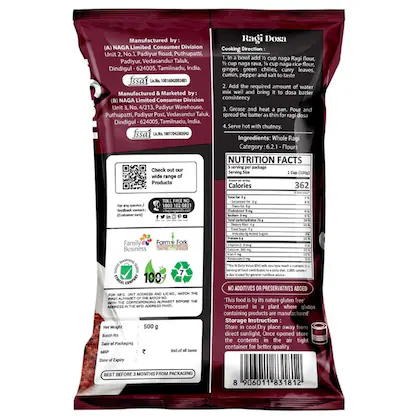 Naga Ragi Flour 500g - Image 2