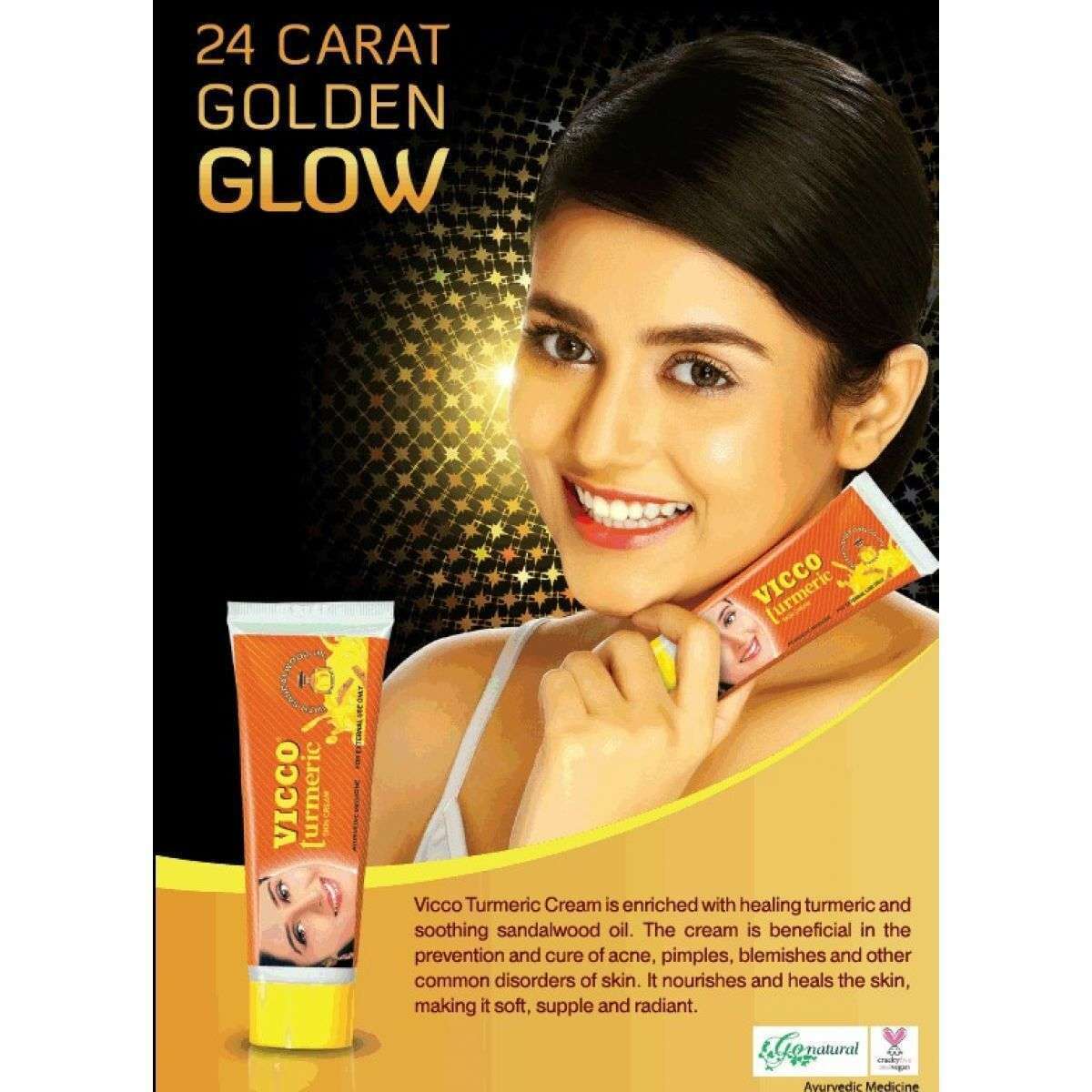 Vicco Turmeric And Sandalwood Oil Skin Cream 15g - Image 3