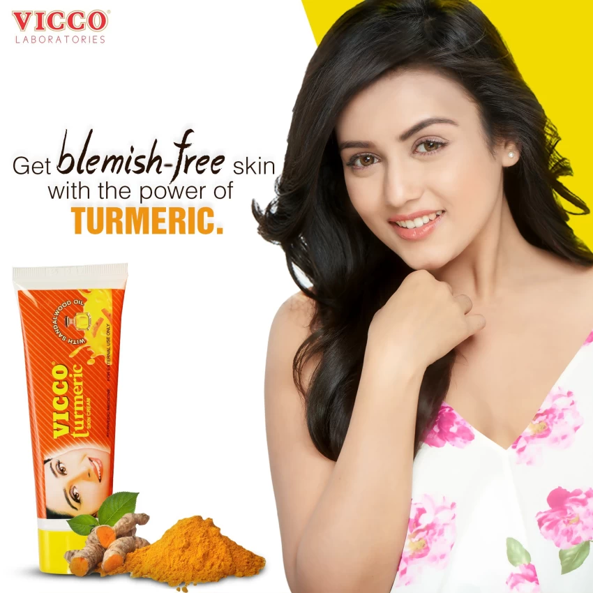Vicco Turmeric And Sandalwood Oil Skin Cream 15g - Image 4