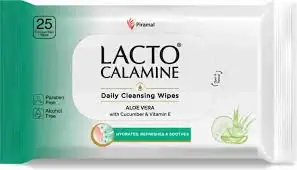 Lacto Calamine Aloe Vera Face Wipes 25's