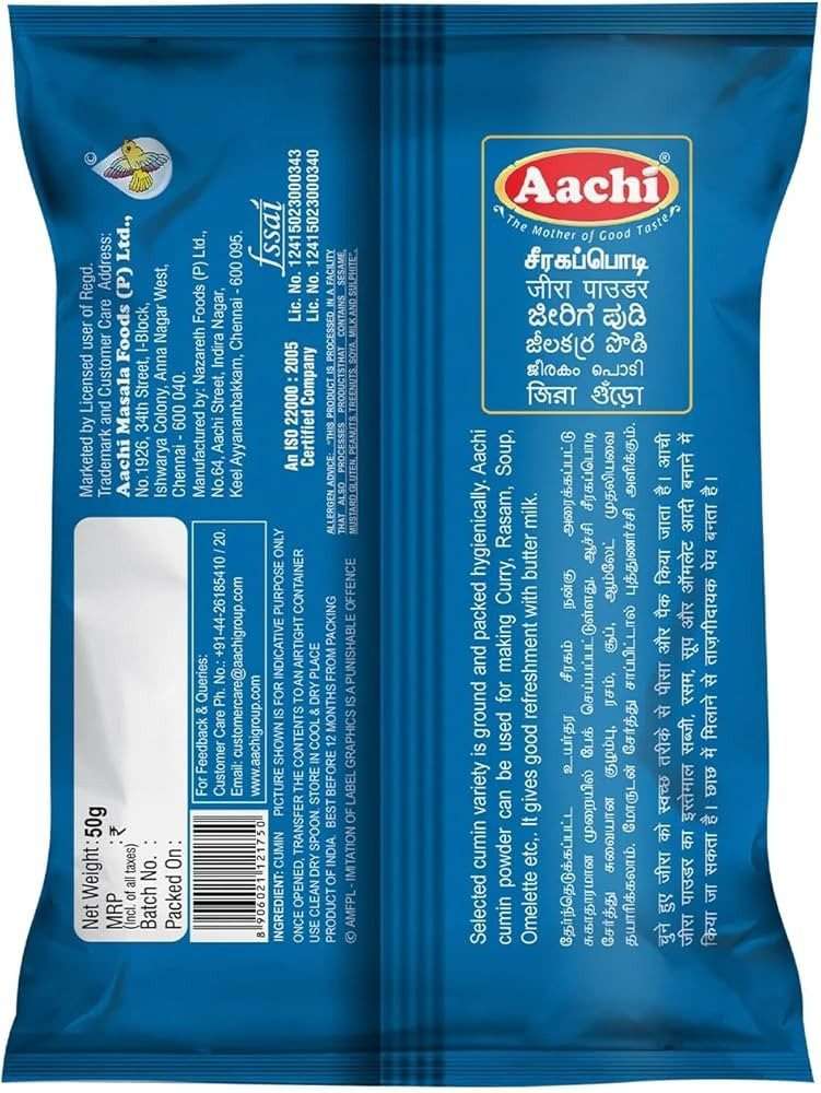 Aachi Cumin Powder 50g - Image 2