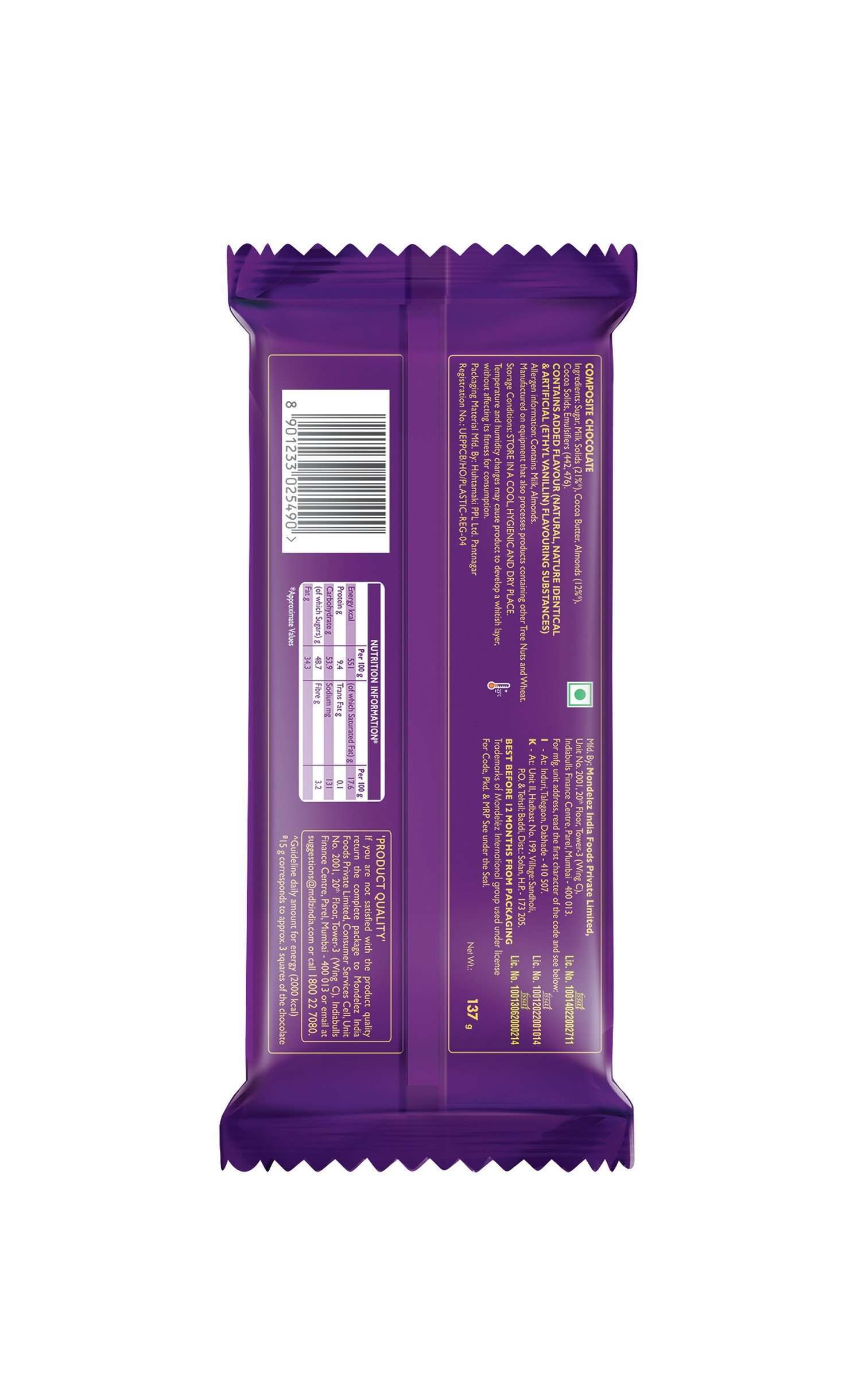 Cadbury Dairy Milk Silk Roasted Fruit & Nut 137g - Image 2