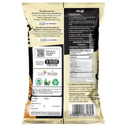 Naga Gram Flour 500g - Image 2