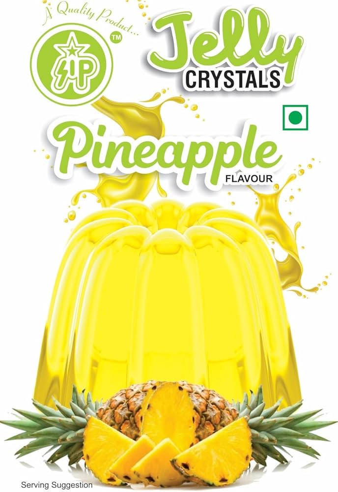 Tikku Jelly Crystal Pineapple Flavour 100g - Image 2