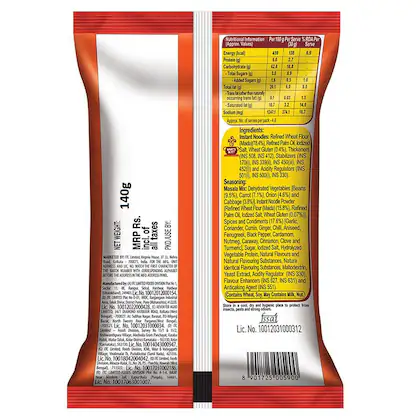 Yippee Magic Masala Noodles 140g - Image 2