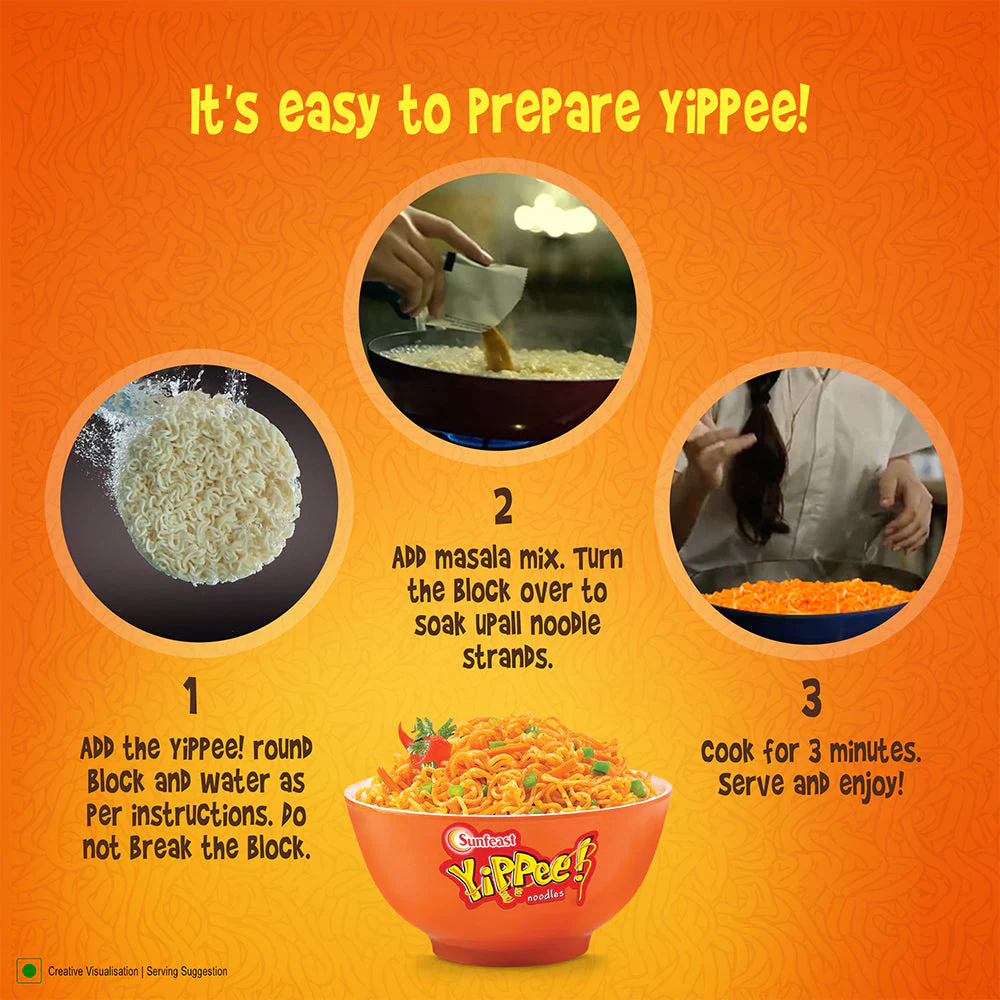 Yippee Magic Masala Noodles 420g - Image 3