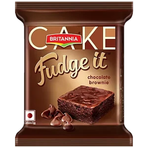 Britannia Fudge It Chocolate Brownie Cake 40g