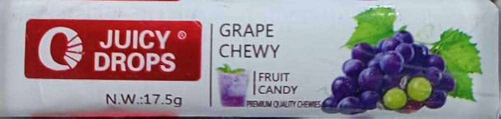 Juicy Drops Grape Chewy Candy 17.5g