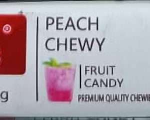 Juicy Drops Peach Chewy Candy 17.5g