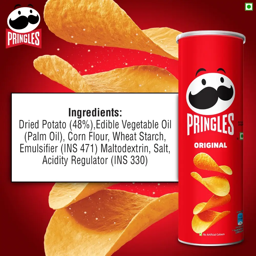 Pringles Original Flavor Chips 107g - Image 2