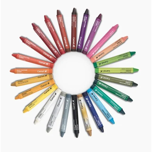 Camel Wax Crayons 24 Shades - Image 3