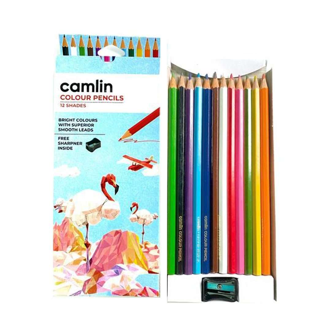 Camlin Colour Pencils 12 Shades - Image 2