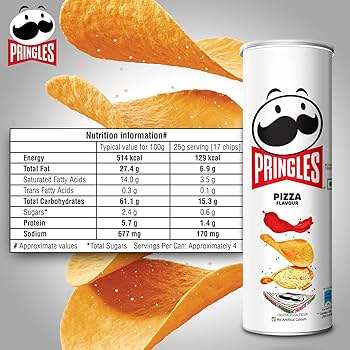 Pringles Pizza Flavour Chips 102g - Image 2