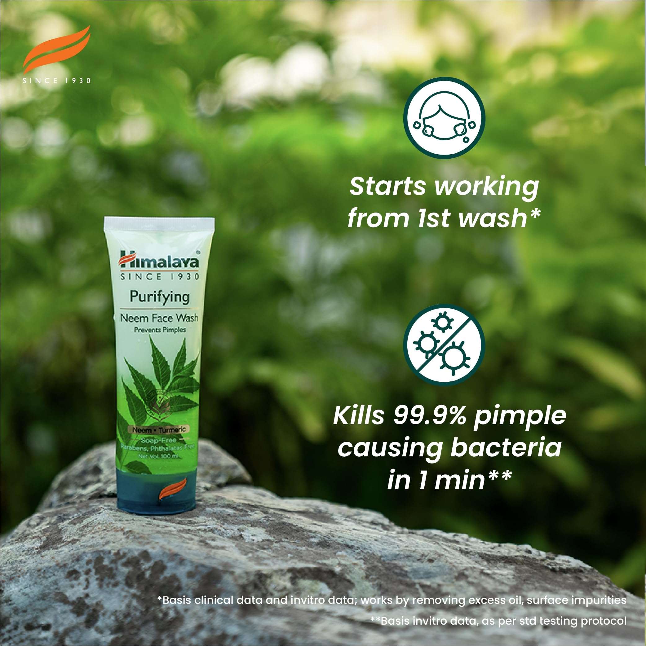 Himalaya Purifying Neem Face Wash 100ml - Image 2