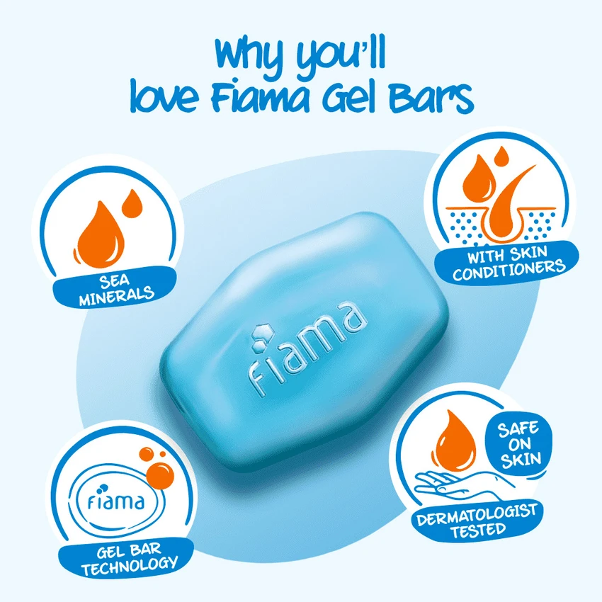 Fiama Men Refreshing Pulse Gel Bar 75g - Image 2