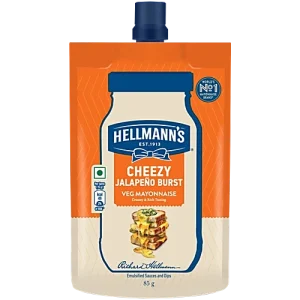 Hellmann's Cheezy Jalapeno Burst Veg Mayonaise 85g