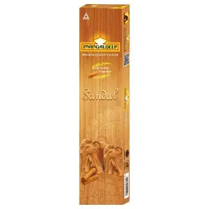 Mangaldeep Sandal Long Lasting Fragrance Agarbathi 95g